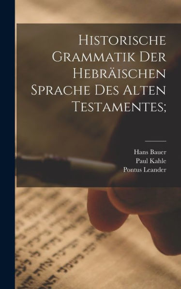 Historische Grammatik Der Hebräischen Sprache Des Alten Testamentes; (German Edition)