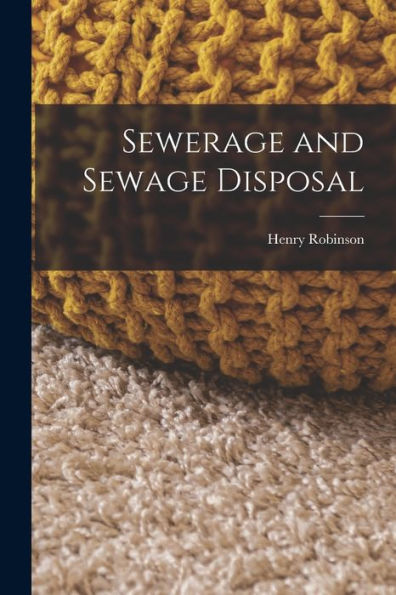 Sewerage And Sewage Disposal