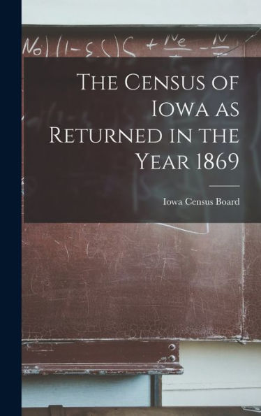 The Census Of Iowa As Returned In The Year 1869