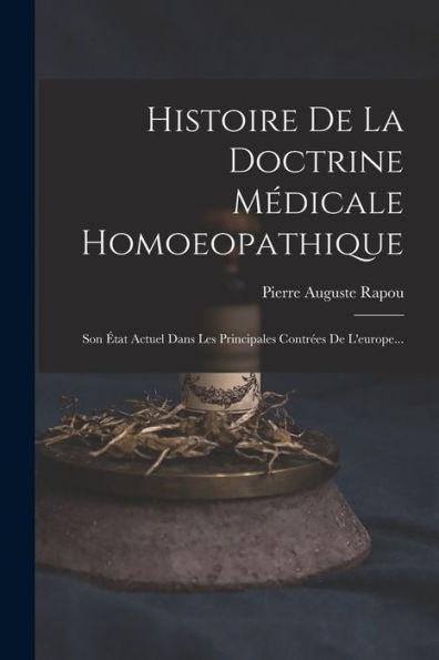 Histoire De La Doctrine Médicale Homoeopathique: Son ?At Actuel Dans Les Principales Contr?S De L'Europe... (French Edition)