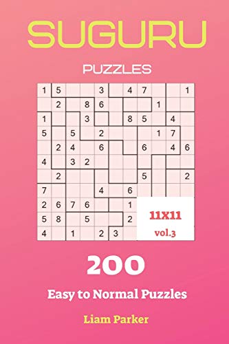 Suguru Puzzles - 200 Easy To Normal Puzzles 11X11 Vol.3