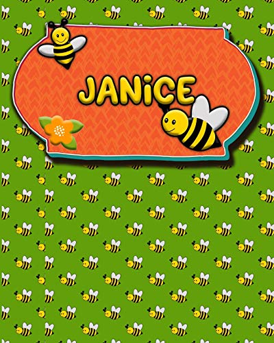 Handwriting Practice 120 Page Honey Bee Book Janice: Primary Grades Handwriting Book K-2