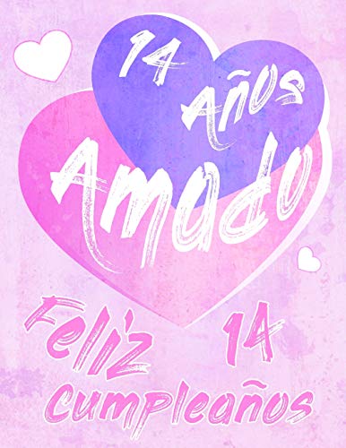Feliz 14 Cumplea?Os: 14 A?Os Amado, Decir Feliz Cumplea?Os Con Este Dulce Libro De Cumplea?Os Que Se Puede Usar Como Cuaderno O Diario. Mejor Que Una Tarjeta De Cumplea?Os! (Spanish Edition)