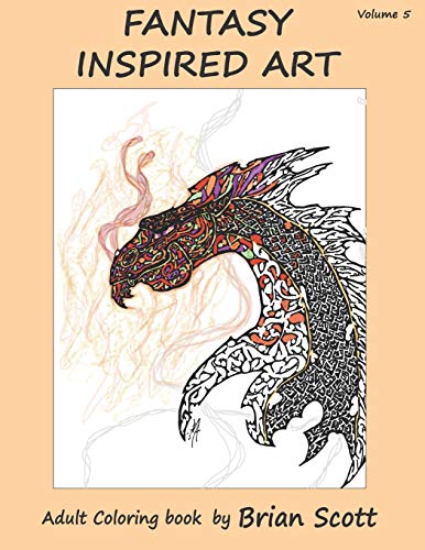 Fantasy Inspired Art Vol 5: Adult Coloring Book (Inspired Art Coloring Books)