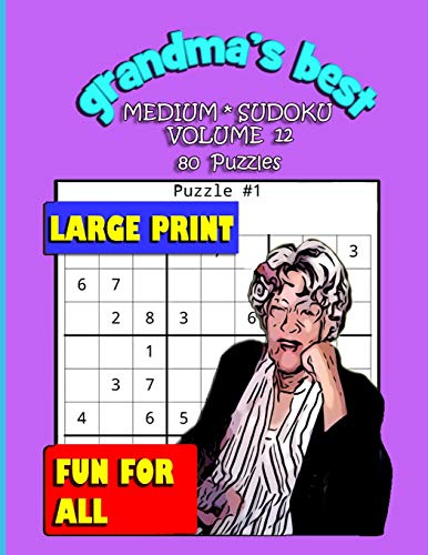Grandma's Best Medium Sudoku: Volume 12