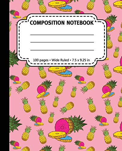 Composition Notebook: 100 Pages Wide Ruled, 7.5 X 9.25 In: Lgbtq Pansexual Pink Background For Students, Teachers And Lgbt Community