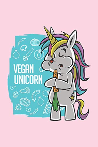 Vegan Unicorn: Graph Paper Notebook, 6X9 Inch, 120 Pages