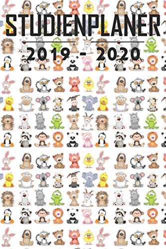Studienplaner 2019 - 2020: Terminplaner, Kalender, Notizbuch F?r Studenten ? Von September 2019 Bis Oktober 2020 ? Studentenkalender, Semesterplaner, ... ? 6X9 Format ? Motiv: Tiere (German Edition)