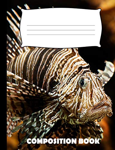 Composition Book: Lion Fish Composition Notebook Wide Ruled
