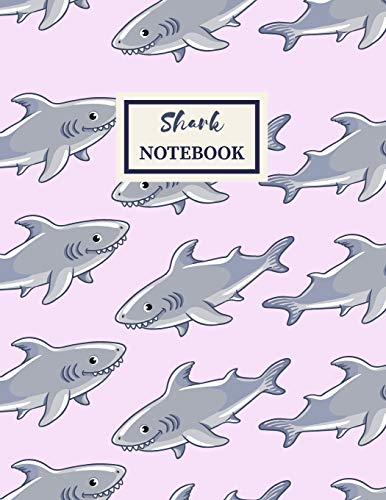 Shark Notebook: Composition Book: Wide Ruled