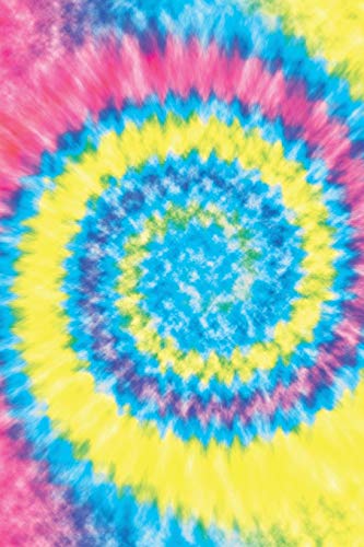 Tie Dye: College Ruled 6"X 9" Notebook Retro Vintage Swirl
