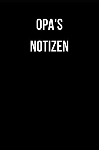 Opa's Notizen: A5 (German Edition)