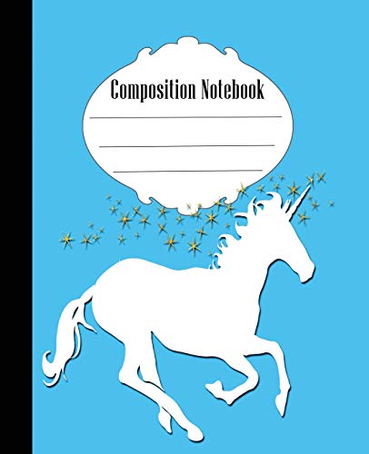 Composition Notebook: Unicorn Composition Notebook Wide Ruled 7.5 X 9.25 In, 100 Pages Book For Kids, Teens, School, And Gifts