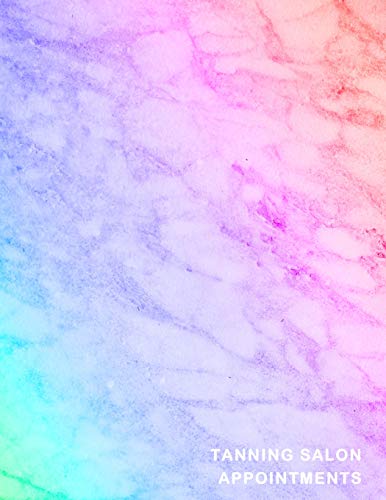 Tanning Salon Appointments: Cute Marble Client Schedule Diary | With Weekly And Hourly Time Slots Broken Into 15 Minute Chunks.