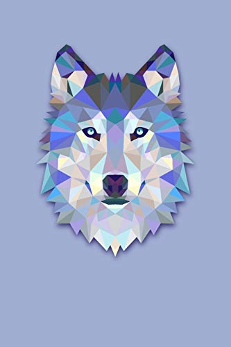 Geometric Wolf: Graph Paper Notebook, 6X9 Inch, 120 Pages