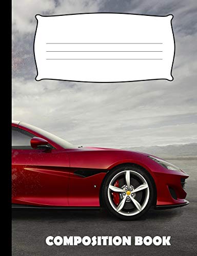Composition Book: Car Racing Composition Notebook Wide Ruled