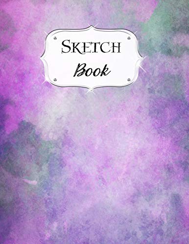 Sketch Book: Watercolor | Sketchbook | Scetchpad For Drawing Or Doodling | Notebook Pad For Creative Artists | #5 Purple Green