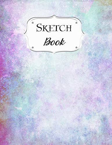 Sketch Book: Watercolor | Sketchbook | Scetchpad For Drawing Or Doodling | Notebook Pad For Creative Artists | #9 Purple Blue