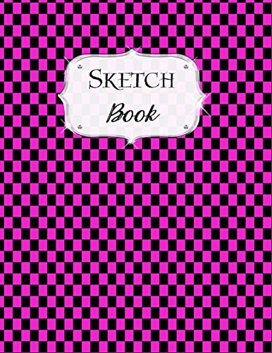 Sketch Book: Checkered | Sketchbook | Scetchpad Fur Drawing Or Doodling | Notebook Pad Fur Creative Artists | Pink Black - 9781073340651