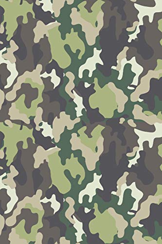 Camouflage: Graph Paper Notebook, 6X9 Inch, 120 Pages