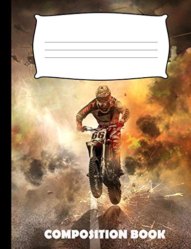 Composition Book: Motocross Composition Notebook Wide Ruled