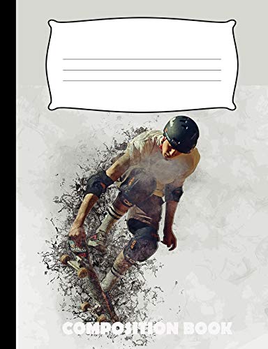 Composition Book: Skateboarding Composition Notebook Wide Ruled