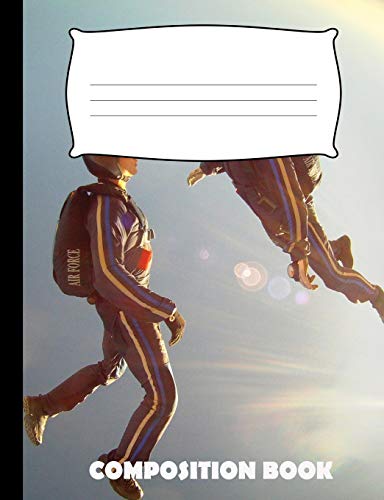 Composition Book: Sky Diving Composition Notebook Wide Ruled