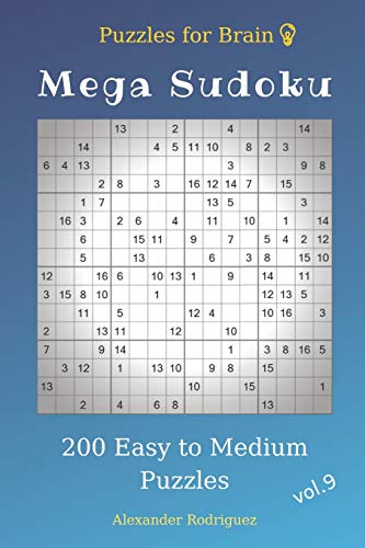 Puzzles For Brain - Mega Sudoku 200 Easy To Medium Puzzles Vol.9