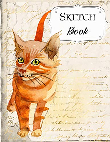 Sketch Book: Cat | Sketchbook | Scetchpad For Drawing Or Doodling | Notebook Pad For Creative Artists | #4 Red Tabby