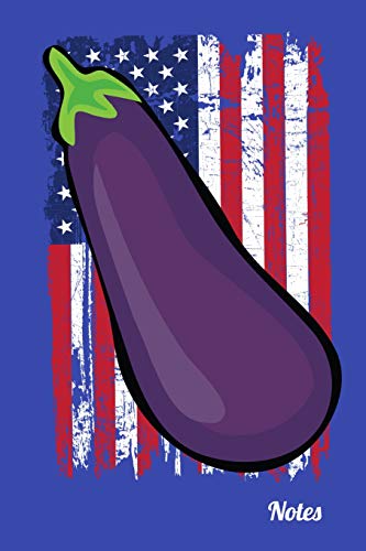 Notes: Big American Eggplant Usa 120 Page Notebook