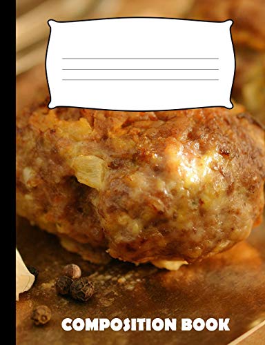 Composition Book: Meatball Composition Notebook Wide Ruled