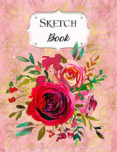 Sketch Book: Flower | Sketchbook | Scetchpad For Drawing Or Doodling | Notebook Pad For Creative Artists | #7 Pink