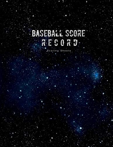 Baseball Score Record Scoring Sheets: This Baseball Scorecard Has Many Spaces On Which To Record The Hits, Runs, And Various Plays Of Both The Home And Visiting Teams.