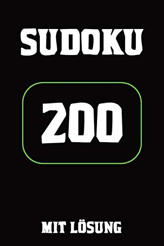 Sudoku 200 Mit L??Sung: Puzzle R?tsel Heft,Einfach, 9X9, 2 R?tsel Pro Seite (German Edition)