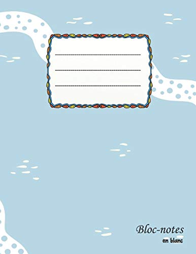 Bloc-Notes En Blanc: Wave Design - Format A4 | 112 Pages | Carnet De Notes Avec Registre | Id?al Comme Agenda, Carnet De Croquis, Carnet De Croquis, ... Ou Cahier ? Colorier Vide (French Edition)