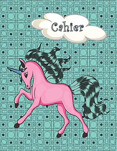 Cahier: Retour ? L'ecole, Rentree Scolaire - Cahier Quadrille 5X5 Grand Format (A4), 120 Pages - Licorne (French Edition) - 9781079815337