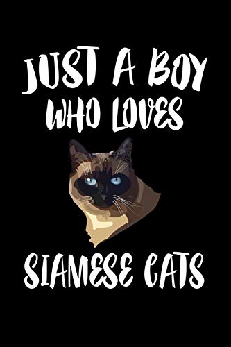 Just A Boy Who Loves Siamese Cats: Animal Nature Collection - 9781080215454