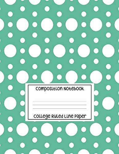 Composition Notebook - College Ruled Line Paper: White Circle Pattern, 120 Pages, 8.5X11 In