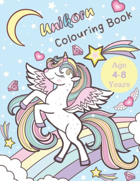 Unicorn Colouring Book: Activity Book For Kids Age 4-8 Years