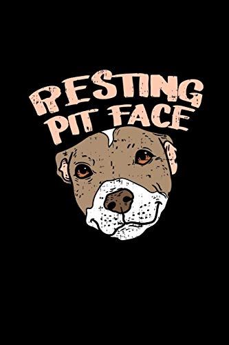 Resting Pit Face: 120 Pages I 6X9 I Graph Paper 5X5 I Funny Cute Dog & Terrier Owner Gifts