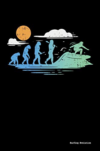 Surfing Evolution: 120 Pages I 6X9 I Graph Paper 5X5 I Funny Windsurfing, Wakeboarding & Watersport Gifts