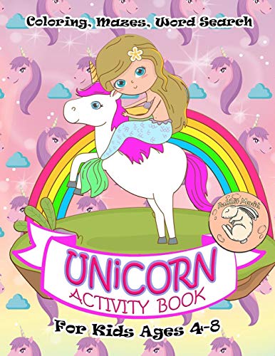 Unicorn Activity Book Fur Kids Ages 4-8: A Fun Kid Workbook Game Fur Learning, Coloring, Mazes, Word Search And More! - 9781082168017
