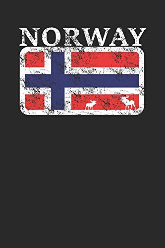 Wikstroem - Notes: Norway Banner Moose - Notebook 6X9 Dot Grid