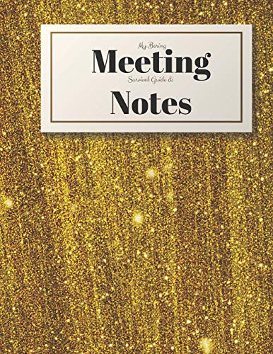My Boring Meeting Survival Guide And Notes: 8.5X11 Meeting Notebook And Puzzle Book - 9781087025506