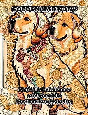 Golden Harmony: Majestic Retrievers and Mandala Meditations Coloring