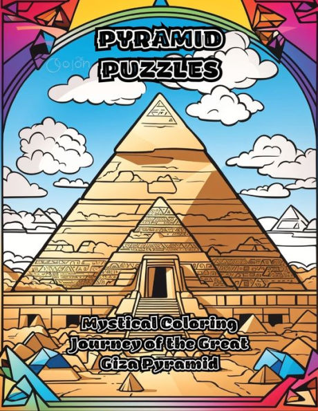 Pyramid Puzzles: Mystical Coloring Journey of the Great Giza Pyramid