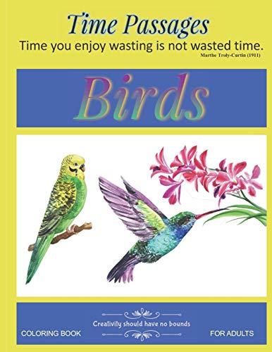 Birds Coloring Book For Adults: Unique New Series Of Design Originals Coloring Books For Adults, Teens, Senior