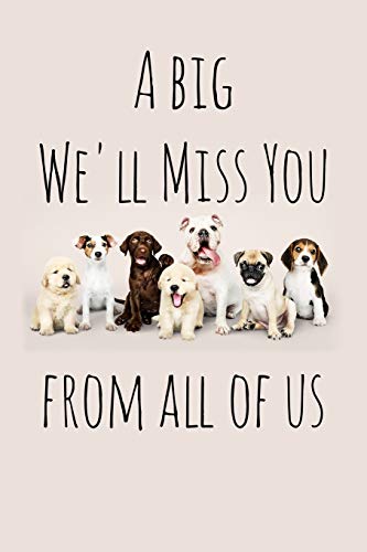 A Big We'Ll Miss You From All Of Us: Perfect Goodbye Gift Fur Coworker That Is Leaving / Going Away Gift Fur Your Co Worker, Boss, Manager, Employee. - 9781088687383