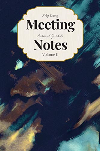 My Boring Meeting Survival Guide & Notes: 6X9 Meeting Notebook And Puzzle Book - 9781089182900