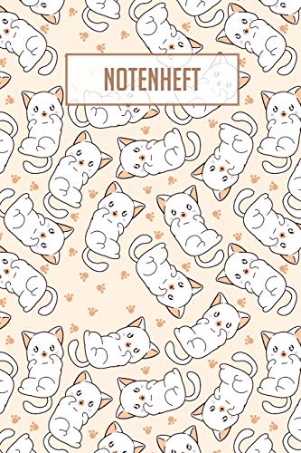 Notenheft: 100 Seiten I 8 Notensysteme Pro Seite I Größe Ca. Din A5 I Notenheft Für Katzenliebhaber I Ideal Für Den Musikunterricht (German Edition) - 9781089188902